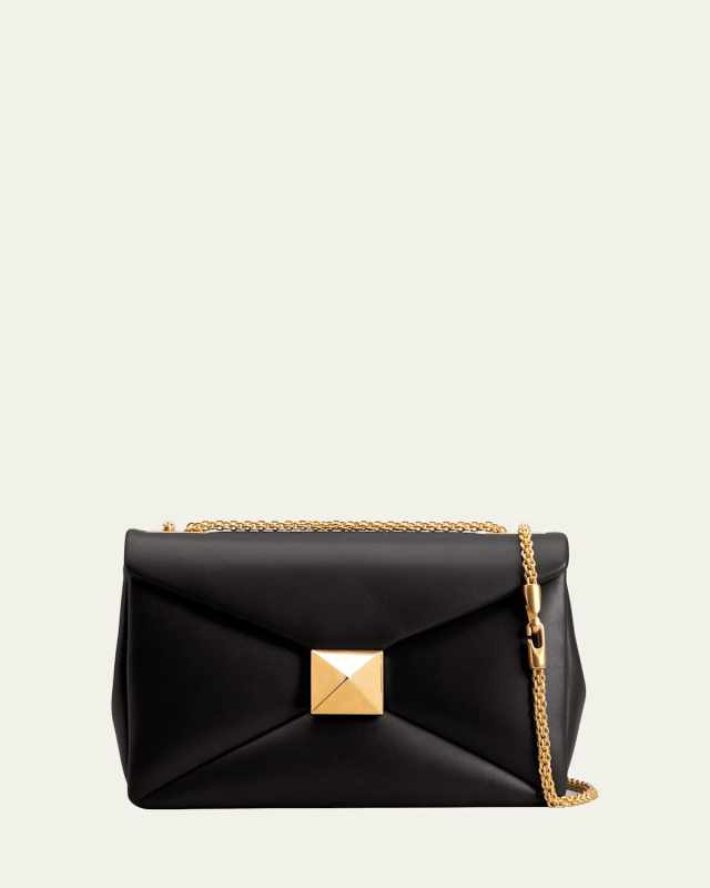 One Stud Medium Lambskin Shoulder Bag